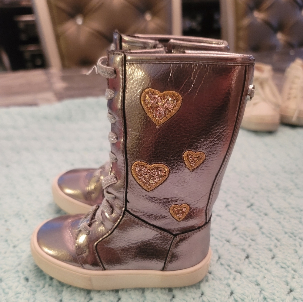 Toddler Girls Michael Kors Sneaker Boots Size 5T - Picture 3 of 8